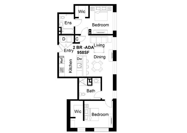 Apartment Floor Plans | The Revival On Carson Apartments