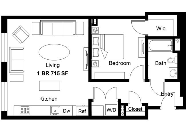 Apartment Floor Plans | The Revival On Carson Apartments